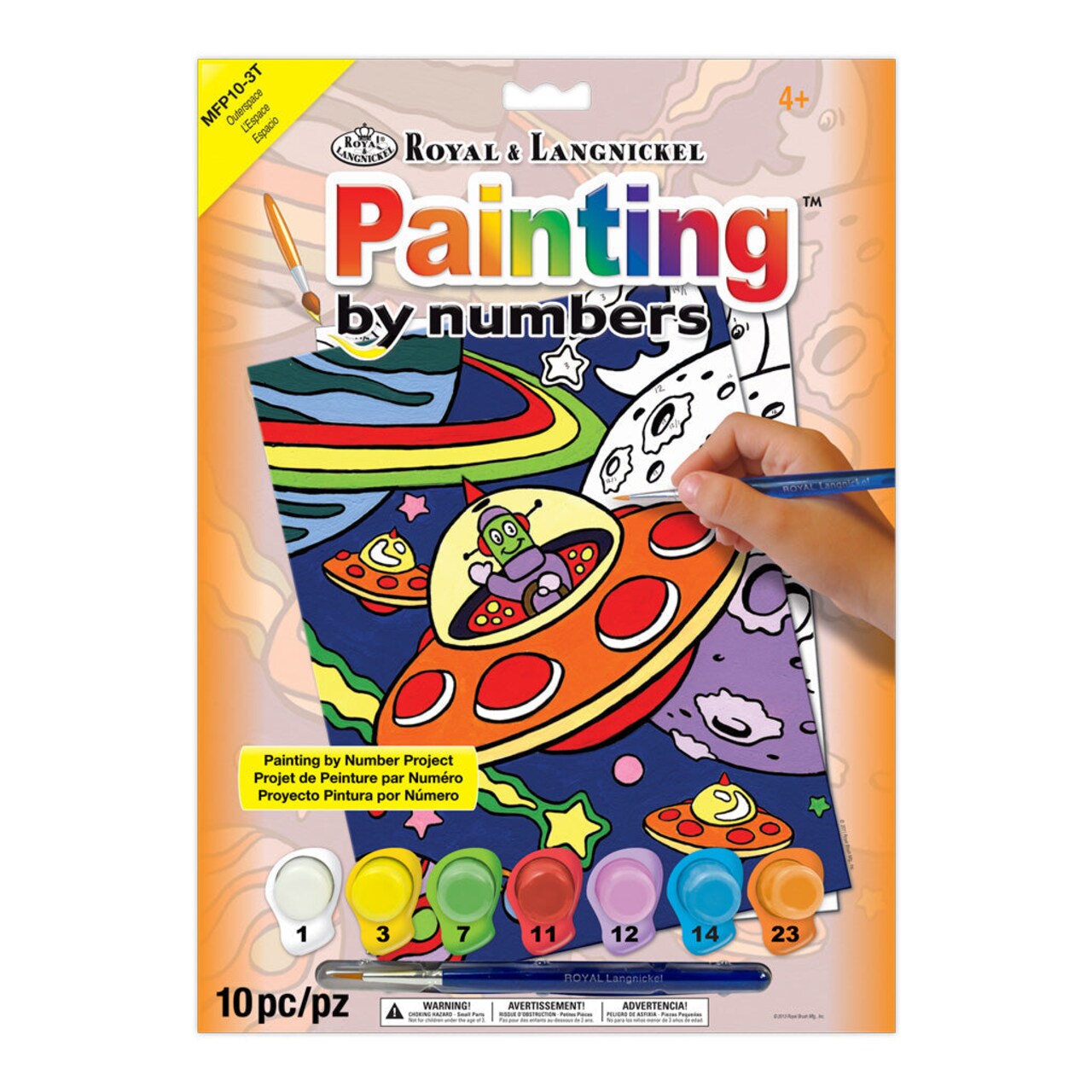 MFP10 | Painting by numbers™ Children's 10pc 8.75" x 11.75" Outerspace Painting Project